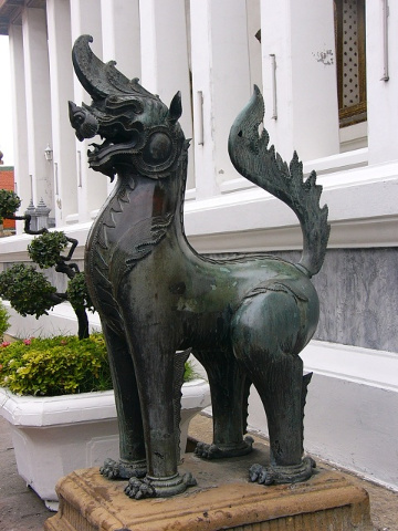 bronze lion